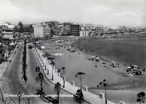 001f Lungomare- Spiaggia balneare -v.1961
