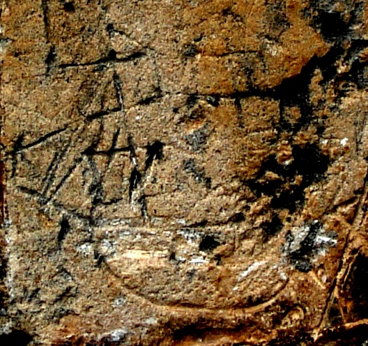 Graffito nave castello di Scilla